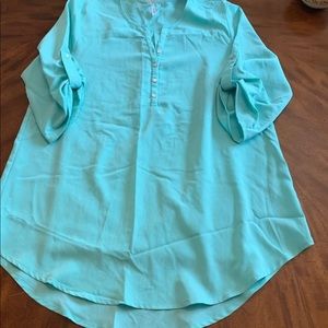 Teal 3/4 sleeve shirt